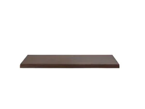 Best Sale Hangend Bureau Van Donker Teakhout Met Zwarte Bevestigingsbeugels - 120 X 50 Cm - Sukawati Muurkast Badkamer