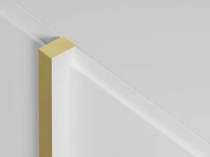Cheap Hangend Tv-Meubel Met 4 Deuren Van Mdf - Wit En Goud - Luvonia Tv-Meubel