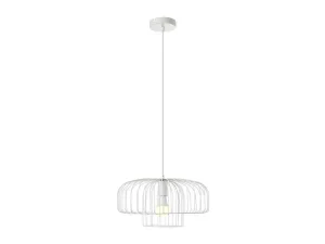 Cheap Hanglamp Met Draadstructuur Met Design-Stijl Van Metaal - D40 X H130 Cm - Wit - Andromaque Hanglamp
