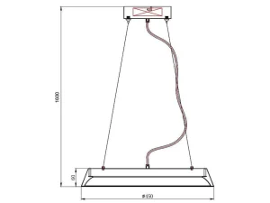 Clearance Hanglamp Met Ledverlichting Van Metaal En Aluminium - D45 Cm - Wit En Naturel - Derry Hanglamp