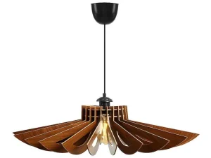 Cheap Hanglamp Van Mdf - D. 68 Cm X H. 50 Cm - Walnootkleur - Farita Hanglamp