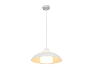 Fashion Hanglamp Van Metaal - D34 X H120 Cm - Wit - Briliva Hanglamp