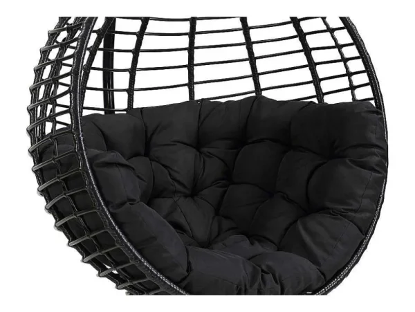 Best Sale Hangstoel Van Gevlochten Hars - Zwart - Bontoc Hangstoel