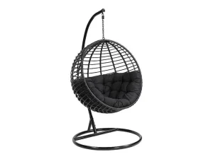 Best Sale Hangstoel Van Gevlochten Hars - Zwart - Bontoc Hangstoel