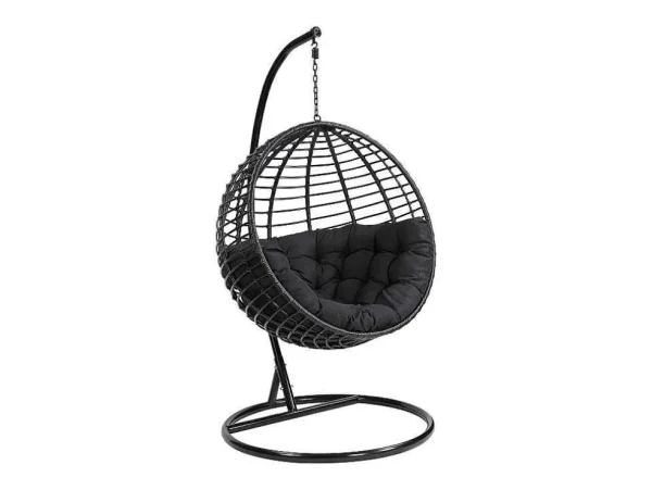 Best Sale Hangstoel Van Gevlochten Hars - Zwart - Bontoc Hangstoel