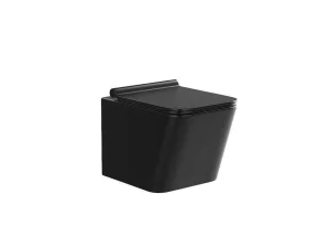 Best Hangtoilet Pakket In Mat Zwart Met Decoratieve Inbouwreservoir - Clemona Hangend Toilet