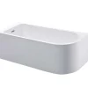 Outlet Hoekbad - 201 Liter - 150 X 75 X 58 Cm - Wit - Linkse Hoek - Anika Hoekbad