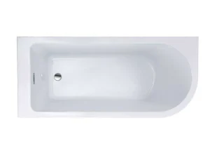 Outlet Hoekbad - 201 Liter - 150 X 75 X 58 Cm - Wit - Linkse Hoek - Anika Hoekbad