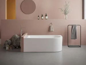 Outlet Hoekbad - 201 Liter - 150 X 75 X 58 Cm - Wit - Linkse Hoek - Anika Hoekbad