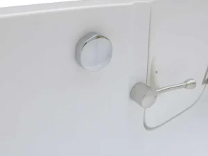 Outlet Hoekbad Met Deurtje Servee - 235L - 170 X 76 X 62 Cm - Hoek Links Hoekbad