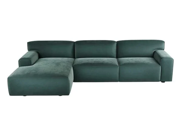 Shop Hoekbank Met Hoek Links Van Blauw Velours Otrano Hoekbank