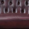 Cheap Hoekbank Van 100% Buffelleer Chesterfield Brenton - Kersenrood - Hoek Rechts Chesterfield Zitbank