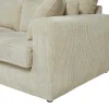 Best Sale Hoekbank Van Ribfluweel Mondovi - Beige - Hoek Links Charmant