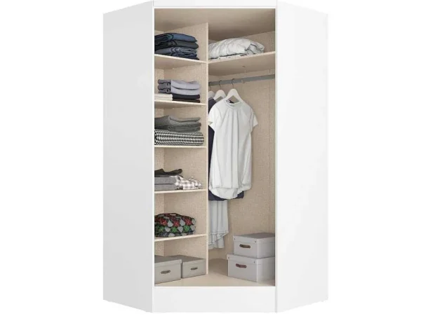 New Hoekkast Met 2 Deuren - L101 Cm - Wit - Aurali Kindermeubel