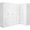 Shop Hoekkast Met 6 Deuren En 3 Lades - L213 Cm - Wit - Listowel Kledingkast