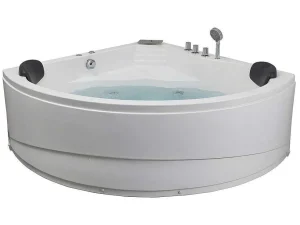 Clearance Hoekmassagebad Met Watervalsysteem Aglena - 2 Personen - 350 L - 150 X 150 X 60 Cm Massagebad