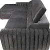 Cheap Hoekslaapbank Larica - Stof - Antraciet - Hoek Links Speciale Modellen Zitbanken & Fauteuils