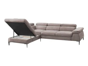 Best Sale Hoekslaapbank Sepina Van - Stof - Taupe - Hoek Links Speciale Modellen Zitbanken & Fauteuils