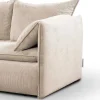 Outlet Hoekslaapbank Teodora Van Pascal Morabito - Ribfluweel - Beige - Hoek Links Hoekbank