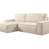 Sale Hoekslaapbank Van Teddy Stof - Beige - Hoek Links - Amelia Van Pascal Morabito Zitbank