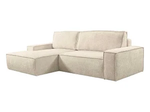 Sale Hoekslaapbank Van Teddy Stof - Beige - Hoek Links - Amelia Van Pascal Morabito Zitbank