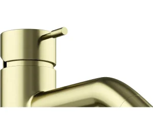 Clearance Hoge Mechanische Mengkraan Met Afgerond Uiteinde - Goud Met Satijnglans - Arlanza Kraan