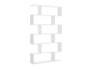Best Sale Hoge Stellingkast Tomini - 6 Vakken - Kleur: Wit Boekenkast & Vitrine