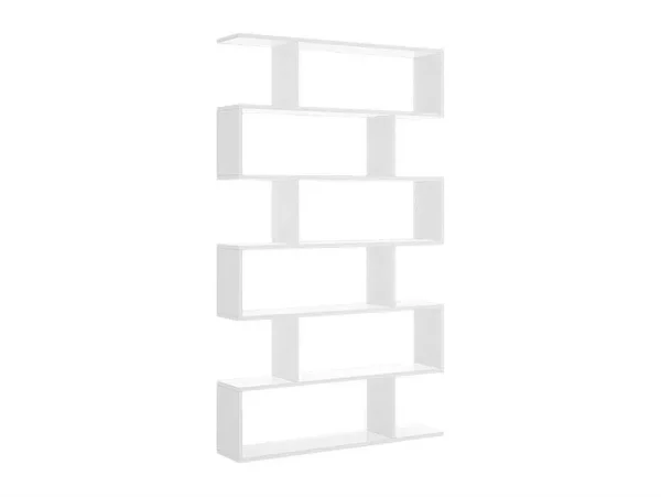 Best Sale Hoge Stellingkast Tomini - 6 Vakken - Kleur: Wit Boekenkast & Vitrine