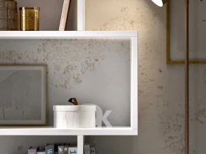 Best Sale Hoge Stellingkast Tomini - 6 Vakken - Kleur: Wit Boekenkast & Vitrine
