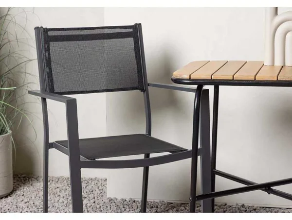 Cheap Holmbeck Tuinmeubelset Tafel, 2 Stoelen Naturel,Zwart. Loungeset
