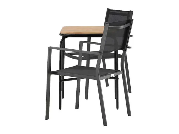 Cheap Holmbeck Tuinmeubelset Tafel, 2 Stoelen Naturel,Zwart. Loungeset