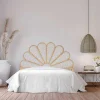 Outlet Hoofdbord 140 Cm - Rotan - Naturel - Flosia Hoofdeinde En Brugkast