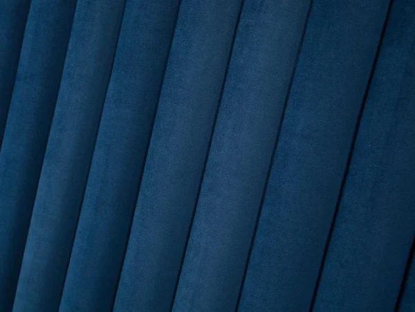 Clearance Hoofdeinde Sarah Met Verticale Naden - 160 Cm - Fluweel - Donkerblauw Hoofdeinde En Brugkast