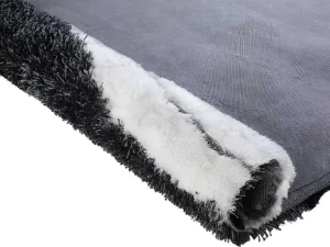 Fashion Hoogpolig Tapijt Ecume - Hand Getuft - Zwart En Wit - 200 X 290 Cm Aanbiedingen: Woonaccessoires