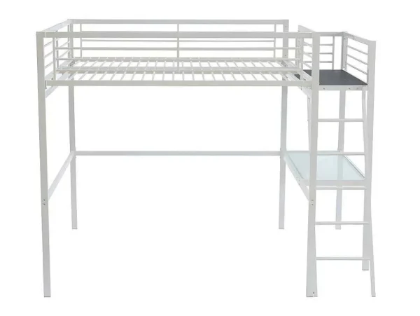 Sale Hoogslaper Casual Ii - 140 X 190 Cm - Met Bureau - Wit Kinderbed Hoogslaper