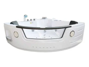 Cheap Hydromassage Chromotherapiebad 140 X 140 Cm Met Verwarming En Dubbele Pomp 20 Jets Camelia Massagebad