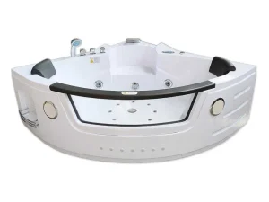 Cheap Hydromassage Chromotherapiebad 140 X 140 Cm Met Verwarming En Dubbele Pomp 20 Jets Camelia Massagebad