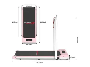 Cheap 2 In 1 Elektrische Vouwpartij Met Lcd -Scherm Versterkt Frame Voor Thuiskantoor Fitness