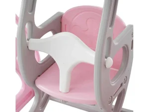 Cheap 4 In 1 Glijbaan - Met Trap, Schommel, Basketbalring - Roze Spel Voor Buiten