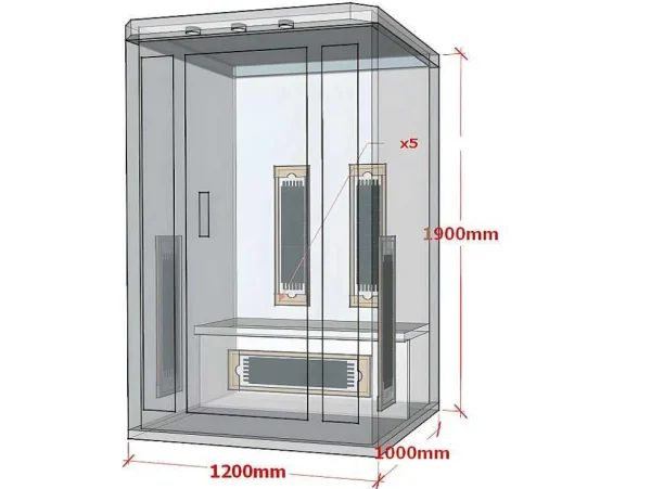 Sale Infraroodsauna 2 Personen Serie Prestige Oslo Ii Infraroodsauna