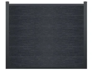 Best Ingraafbare Omheining H156 Cm - Set 6 Composietplaten + 2 Antracietkleurige Palen - Enola Afscherming En Omheining