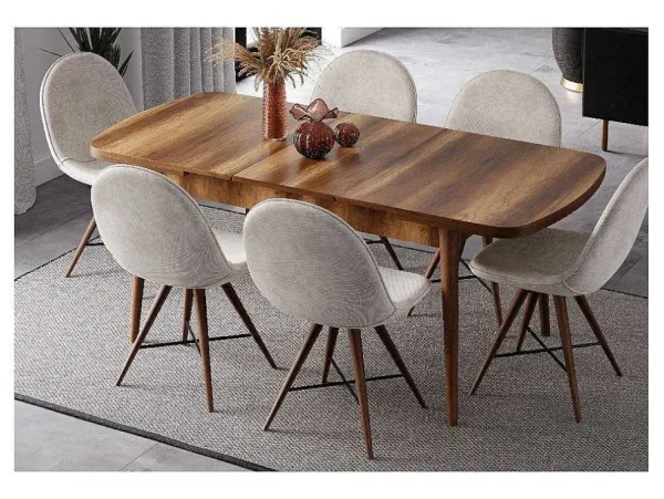 Discount Irmak Tafel, Walnoot, 178X80X72 Cm, Epikasa Eettafel