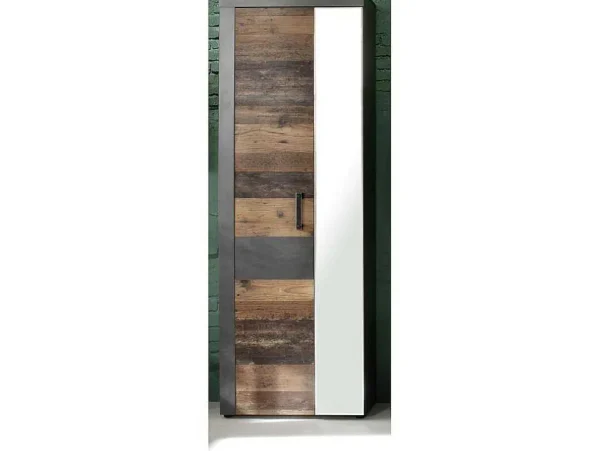 Sale Irwin Kledingkast 2 Deuren, Grijs Matera Decor, Old Wood Decor. Kledingkast