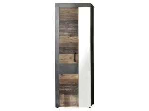 Sale Irwin Kledingkast 2 Deuren, Grijs Matera Decor, Old Wood Decor. Kledingkast