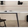 Clearance Jimmy Eetkamertafel 90X150/240Cm Met Extra Plaat Hpl Wit. Eettafel
