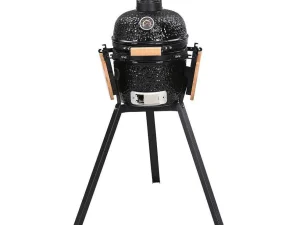 Store Kamado-Houtskoolbarbecue Van Keramiek En Bamboe 32 X 52 X 94 Cm - Eriko Buitenkeuken