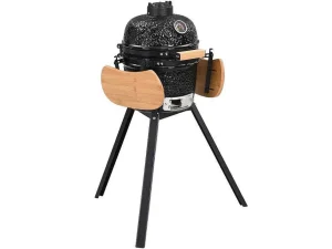 Store Kamado-Houtskoolbarbecue Van Keramiek En Bamboe 32 X 52 X 94 Cm - Eriko Buitenkeuken