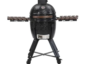 Store Kamado-Houtskoolbarbecue Van Keramiek En Bamboe 45 X 63 X 105 Cm - Izaki Buitenkeuken