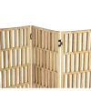 Outlet Kamerscherm Van Rotan Met 3 Luien - L140 X H180 Cm - Naturel - Gideon Kamerscherm