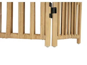 Outlet Kamerscherm Van Rotan Met 3 Luien - L140 X H180 Cm - Naturel - Gideon Kamerscherm